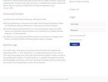 Tablet Screenshot of bowersdocentguild.org